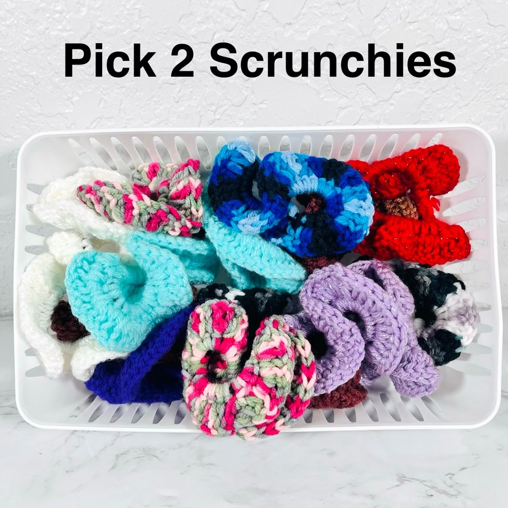 Pick 2 Crochet Scrunchies